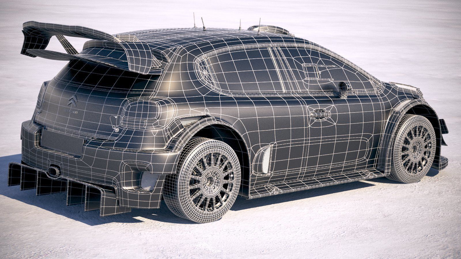 Citroen C3 WRC 2018 3D model_20