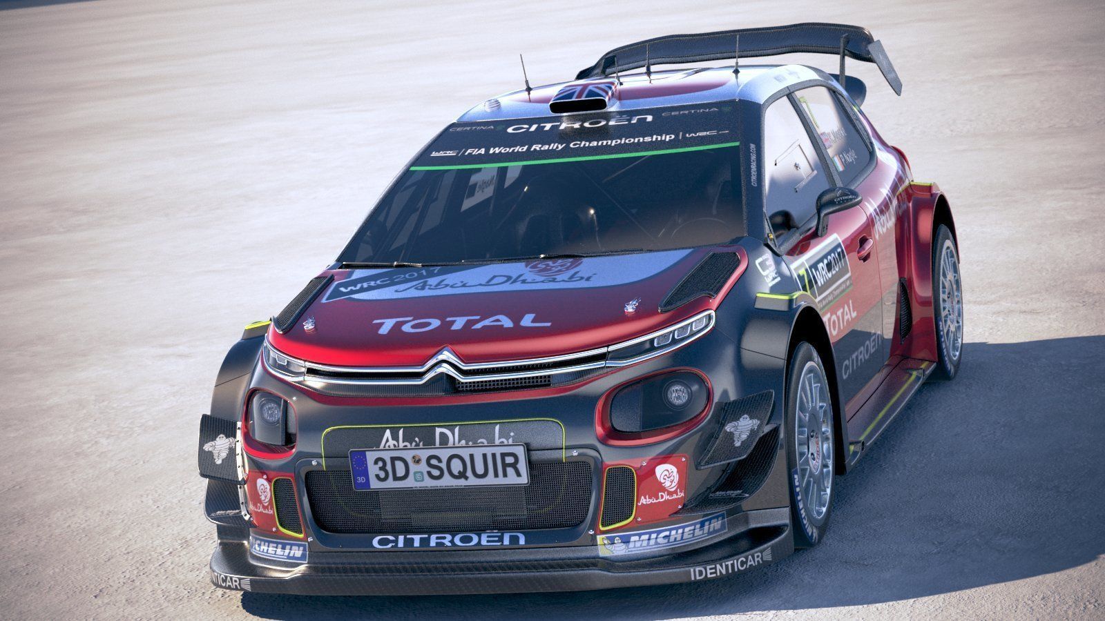 Citroen C3 WRC 2018 3D model_1