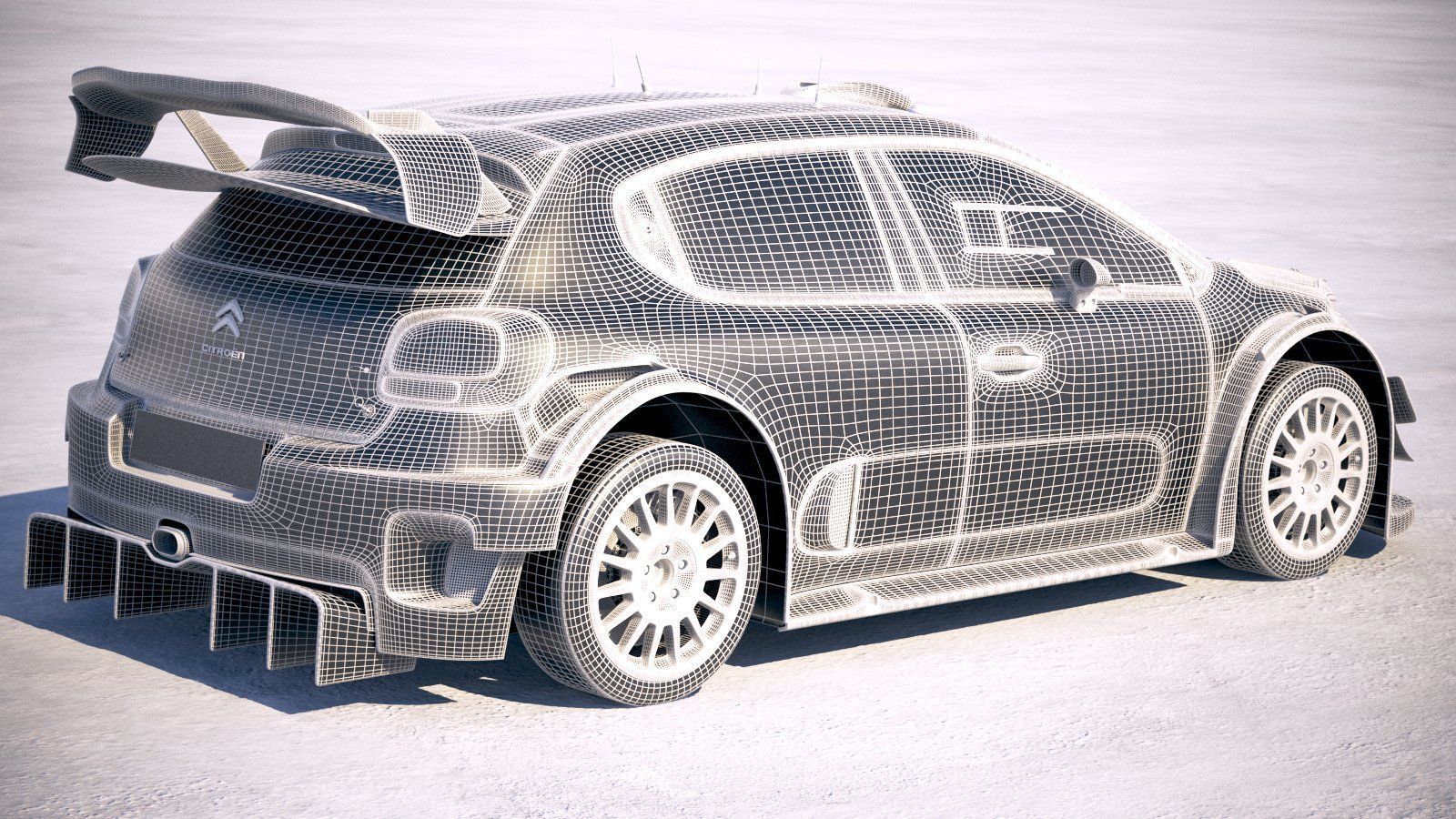 Citroen C3 WRC 2018 3D model_18