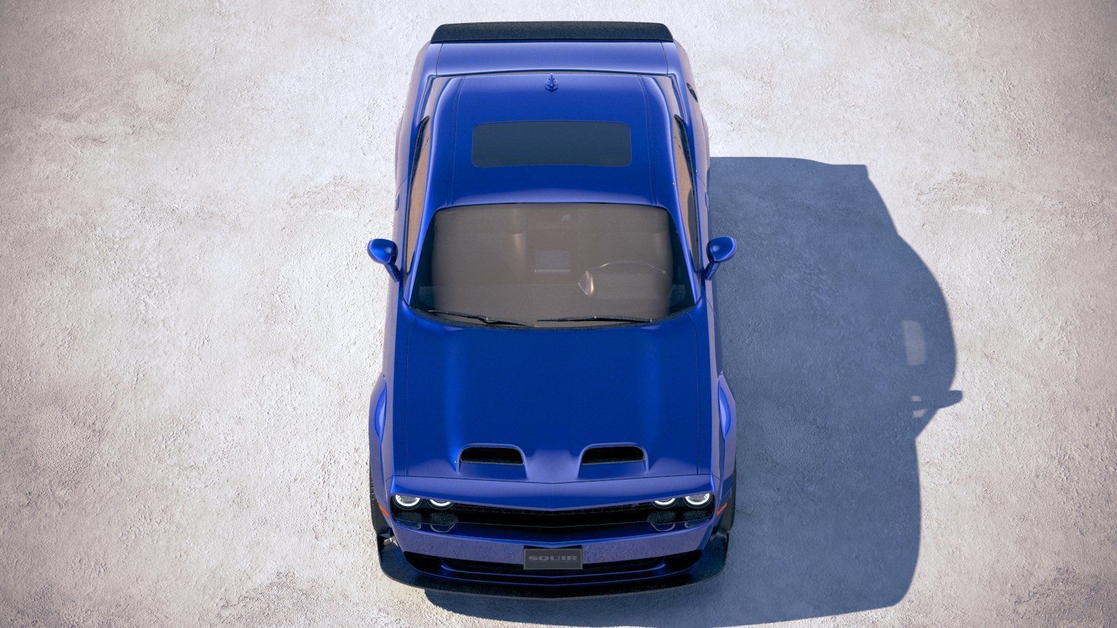 Dodge Challenger SRT Hellcat 2019 3D model_8