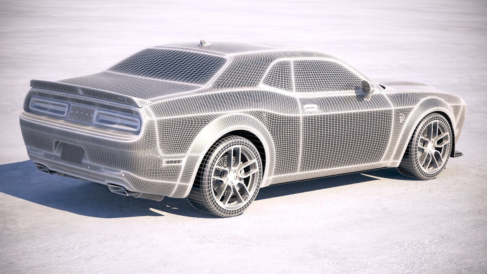 Dodge Challenger SRT Hellcat 2019 3D model_18