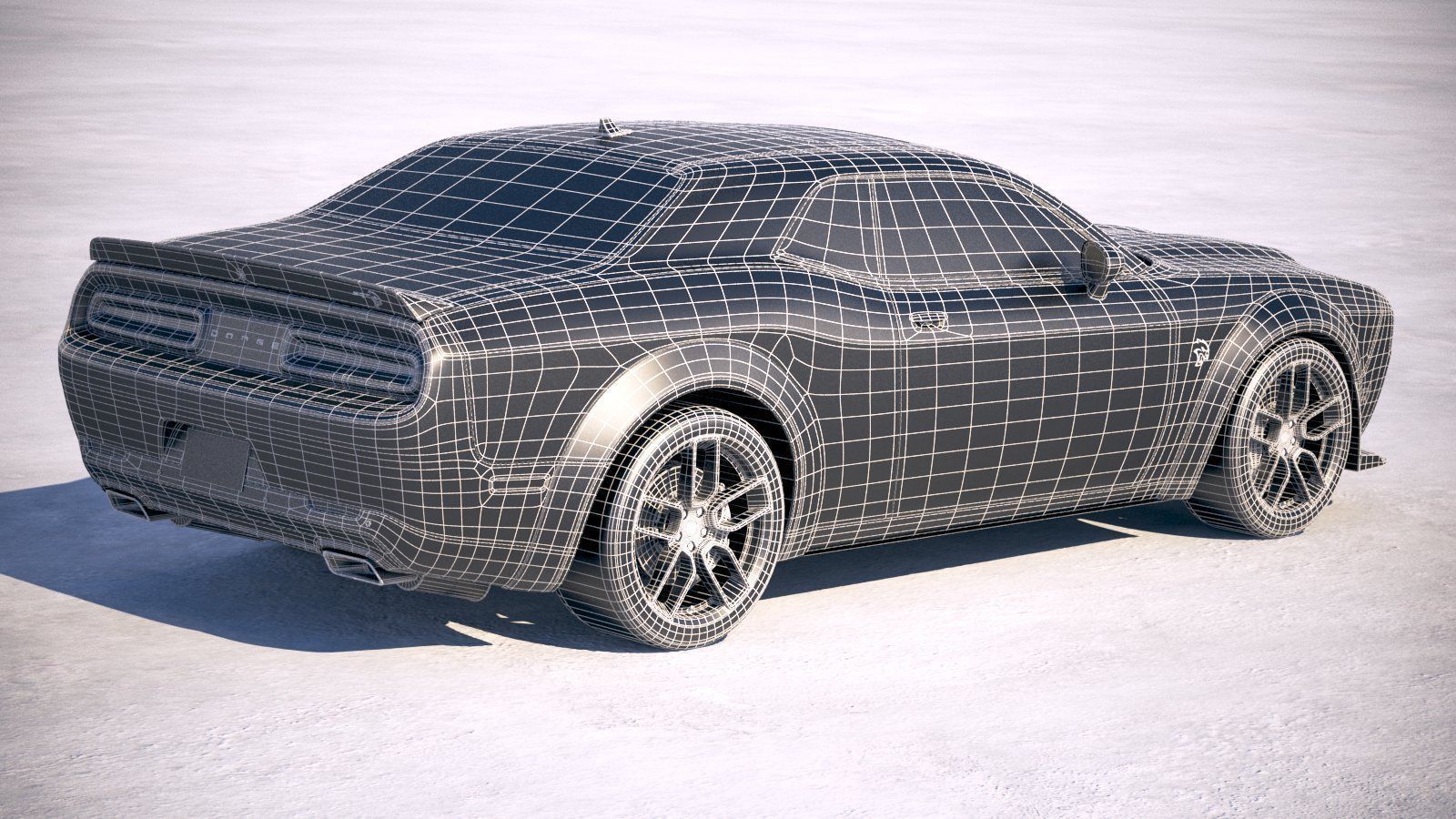 Dodge Challenger SRT Hellcat 2019 3D model_20
