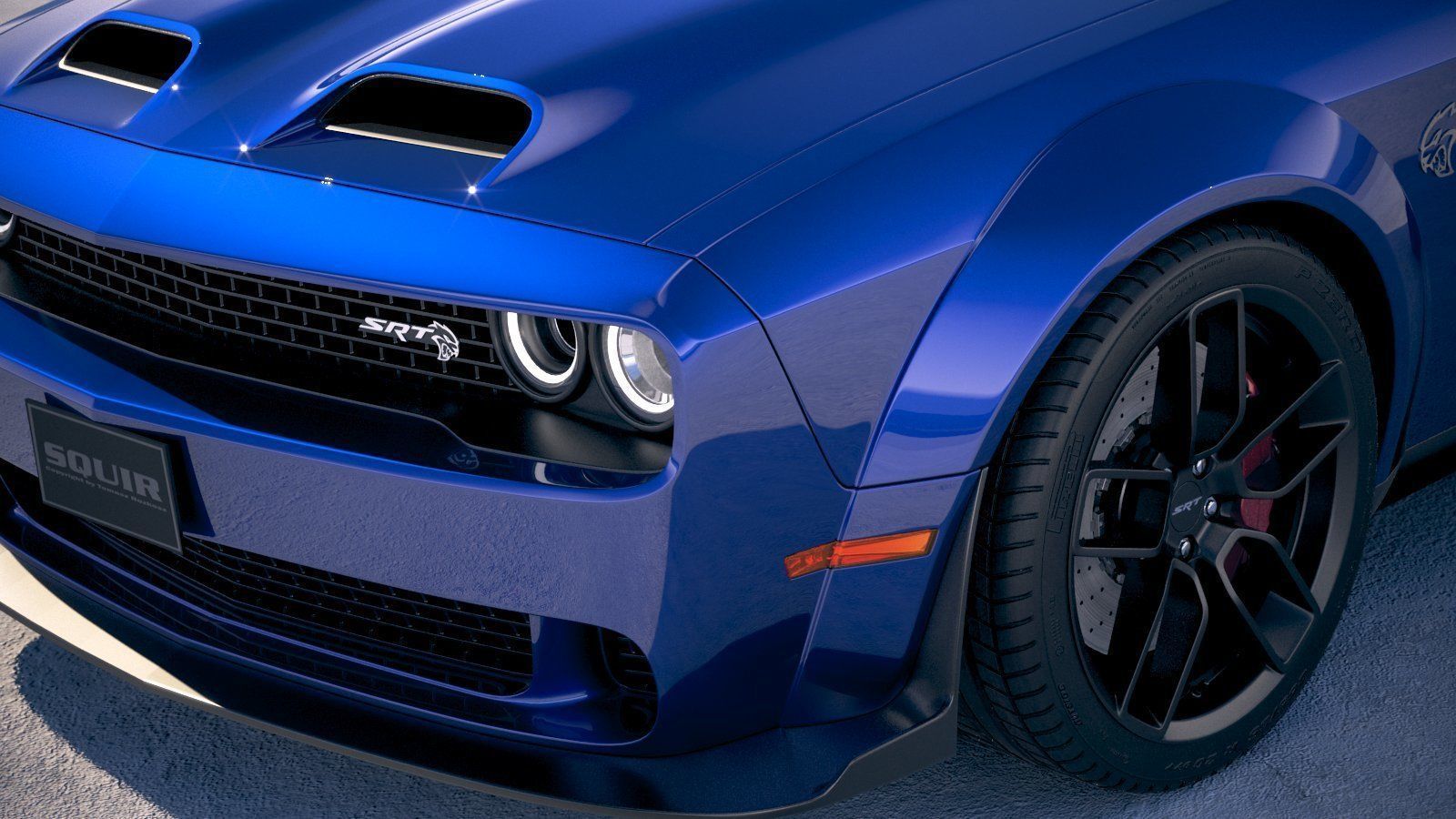 Dodge Challenger SRT Hellcat 2019 3D model_2