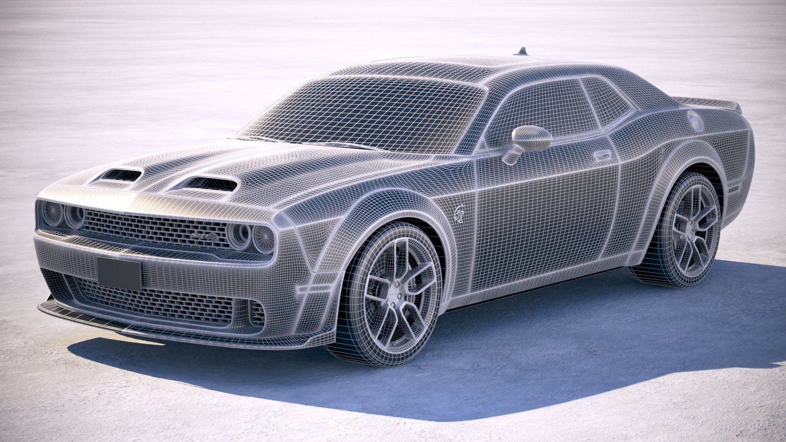 Dodge Challenger SRT Hellcat 2019 3D model_17