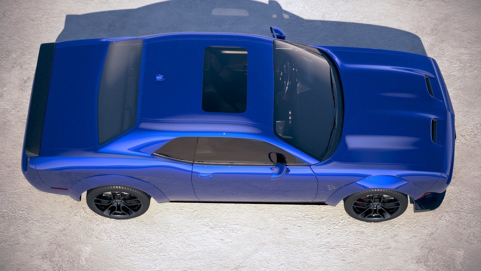 Dodge Challenger SRT Hellcat 2019 3D model_7