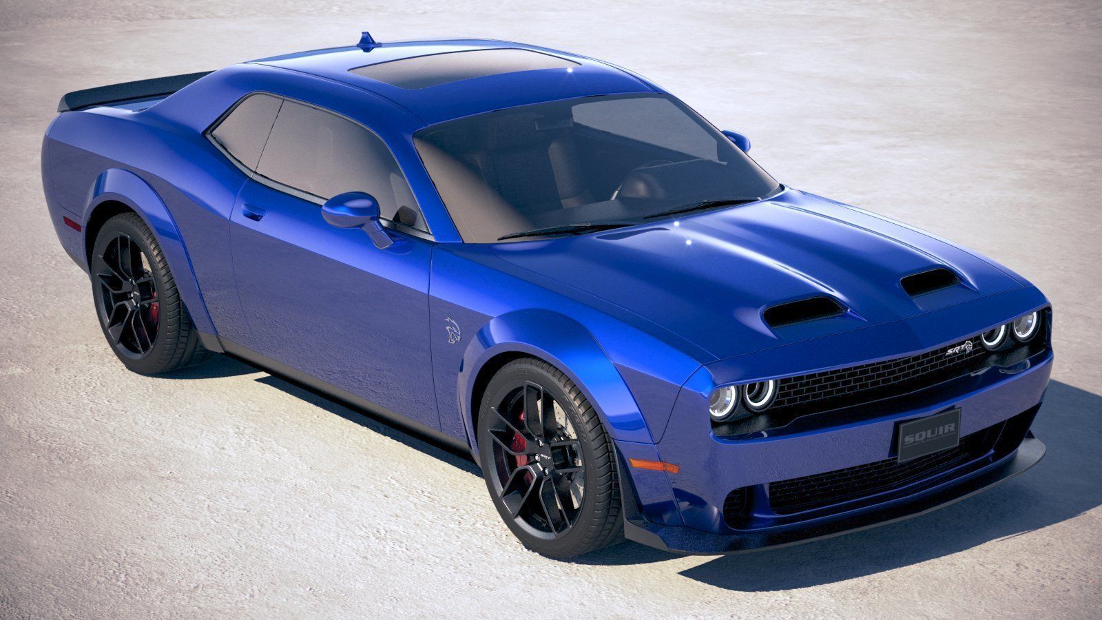 Dodge Challenger SRT Hellcat 2019 3D model_11