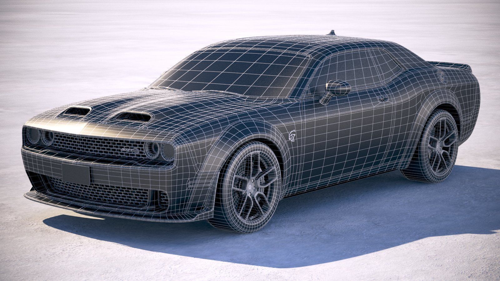 Dodge Challenger SRT Hellcat 2019 3D model_19