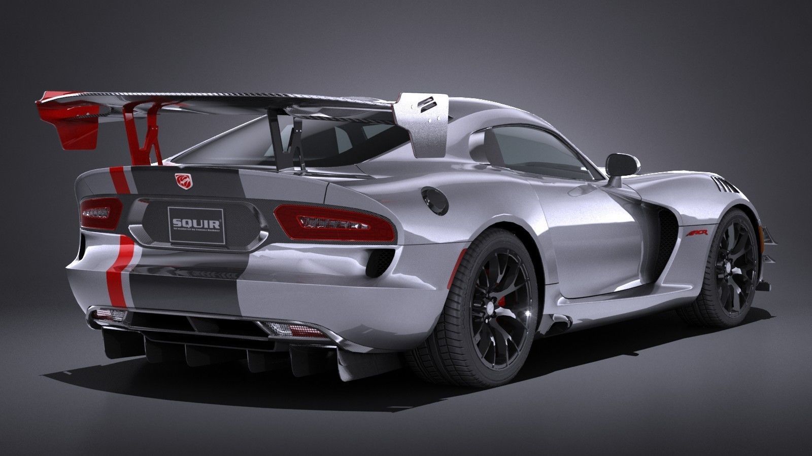 LowPoly Dodge Viper ACR 2016 Low-poly 3D model_5