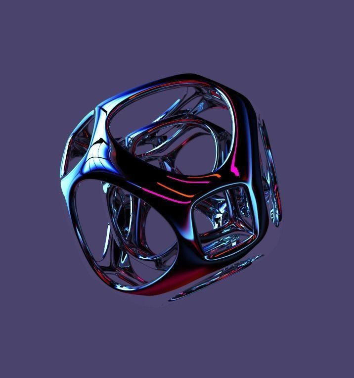 Mathematical  art 3D print model_8