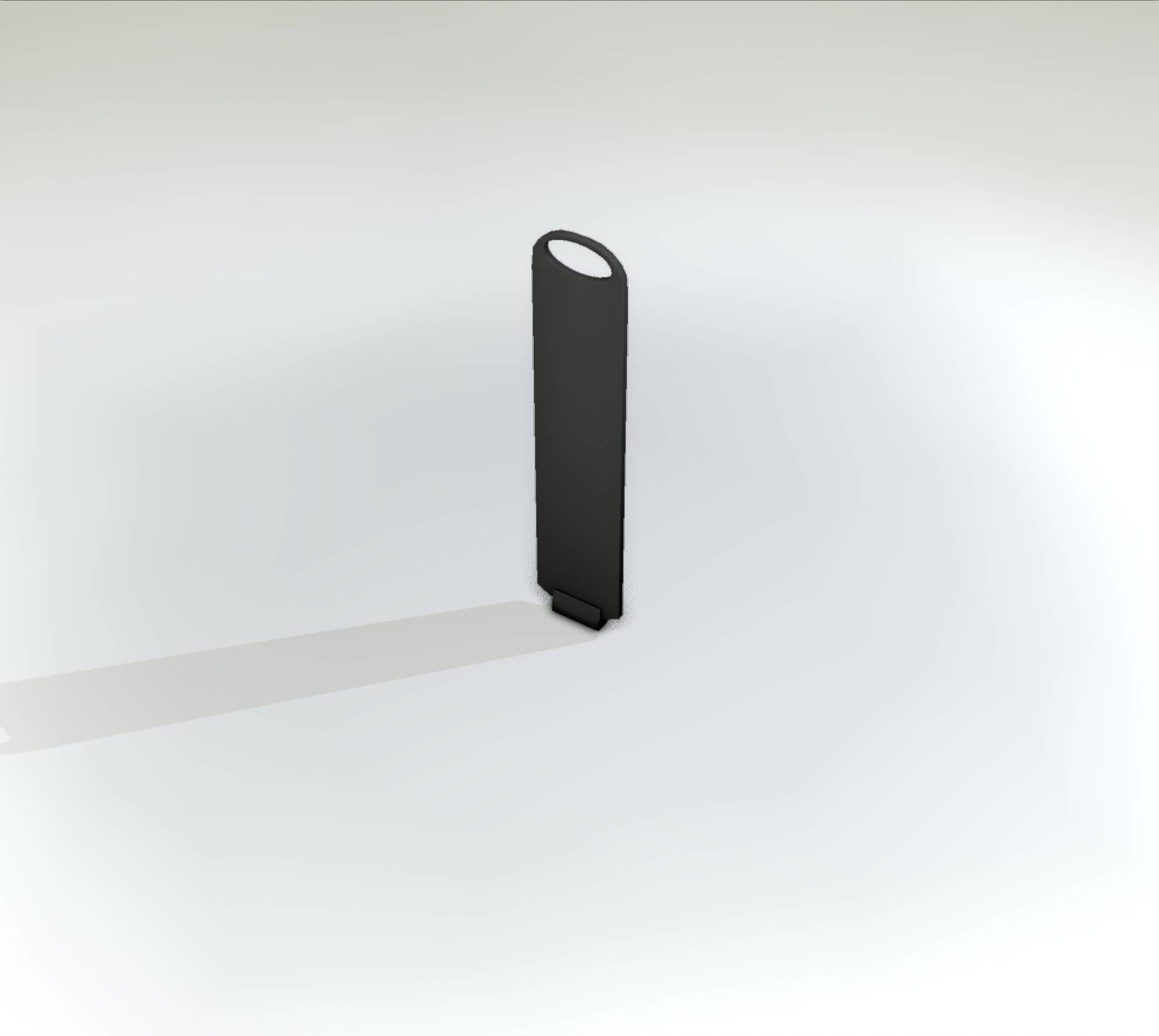 Yellow guide barrier 6 pointing left 628-10 Low-poly 3D model_35