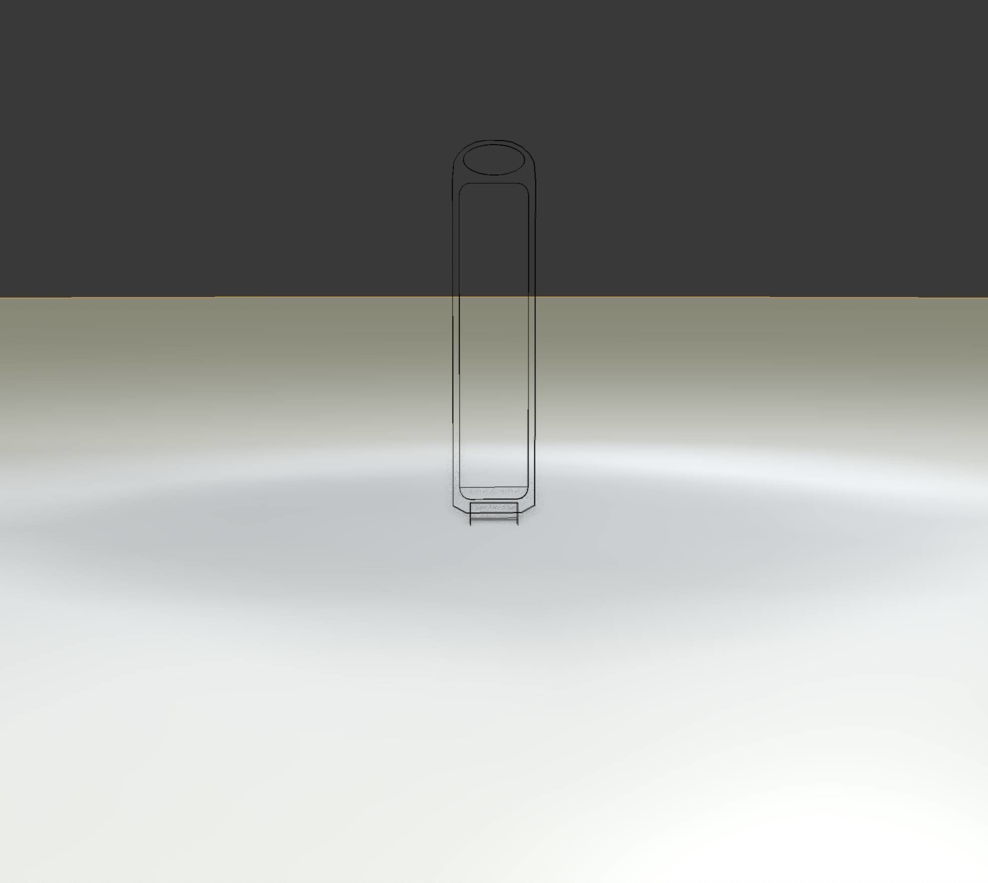 Yellow guide barrier 6 pointing left 628-10 Low-poly 3D model_8