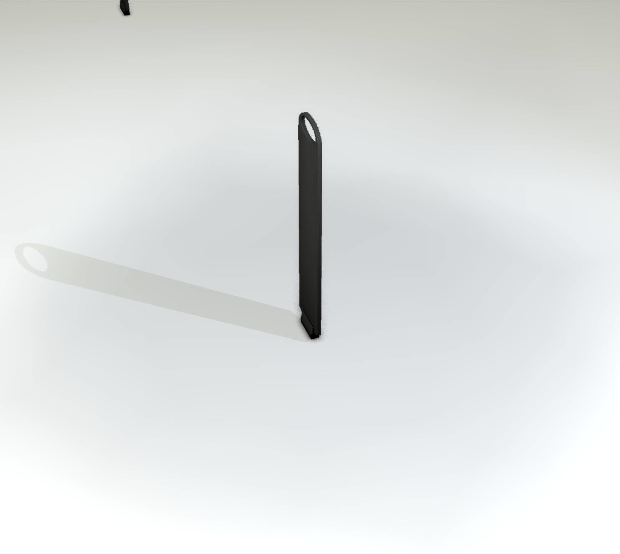 Yellow guide barrier 6 pointing left 628-10 Low-poly 3D model_13