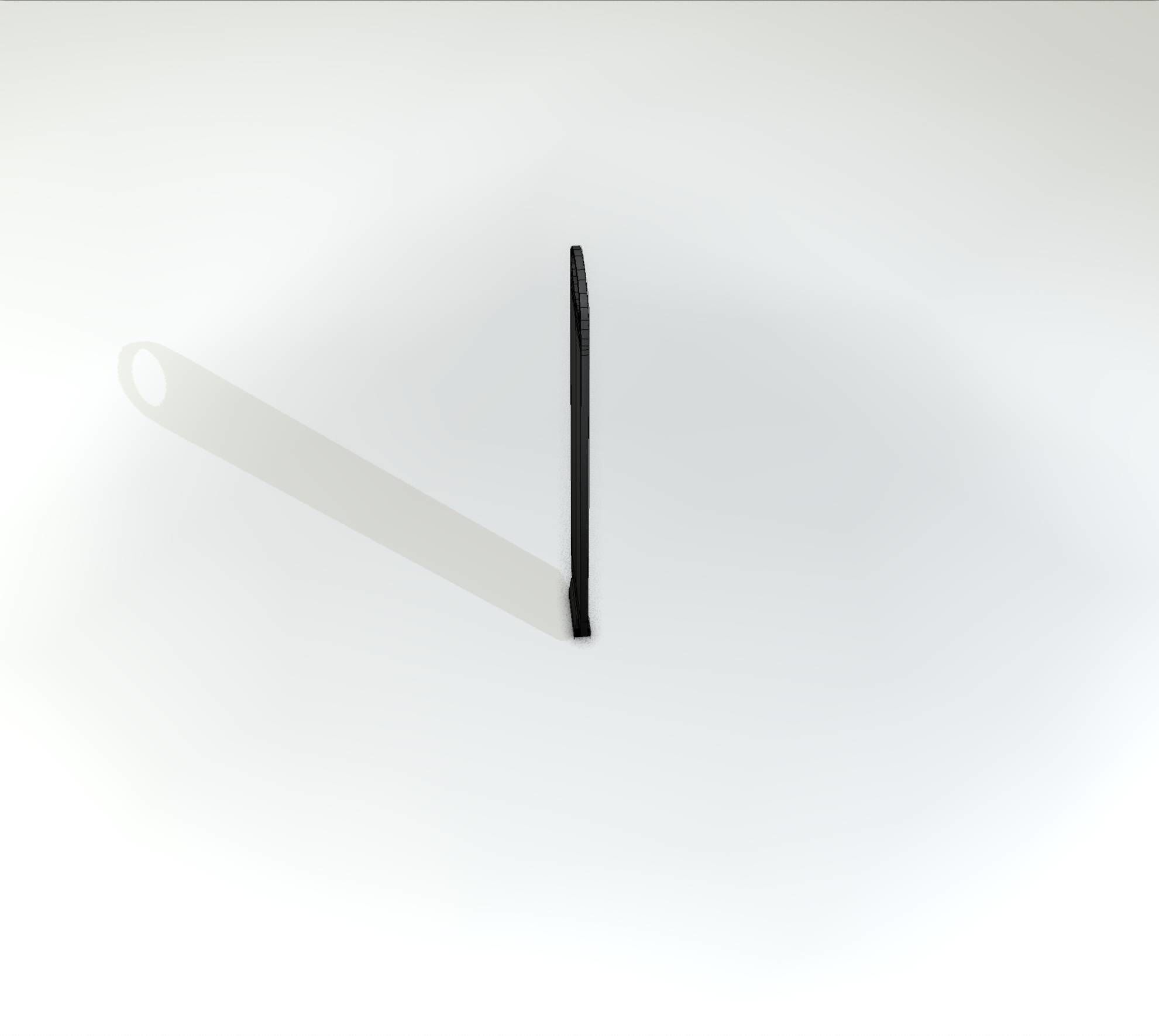 Yellow guide barrier 6 pointing left 628-10 Low-poly 3D model_14