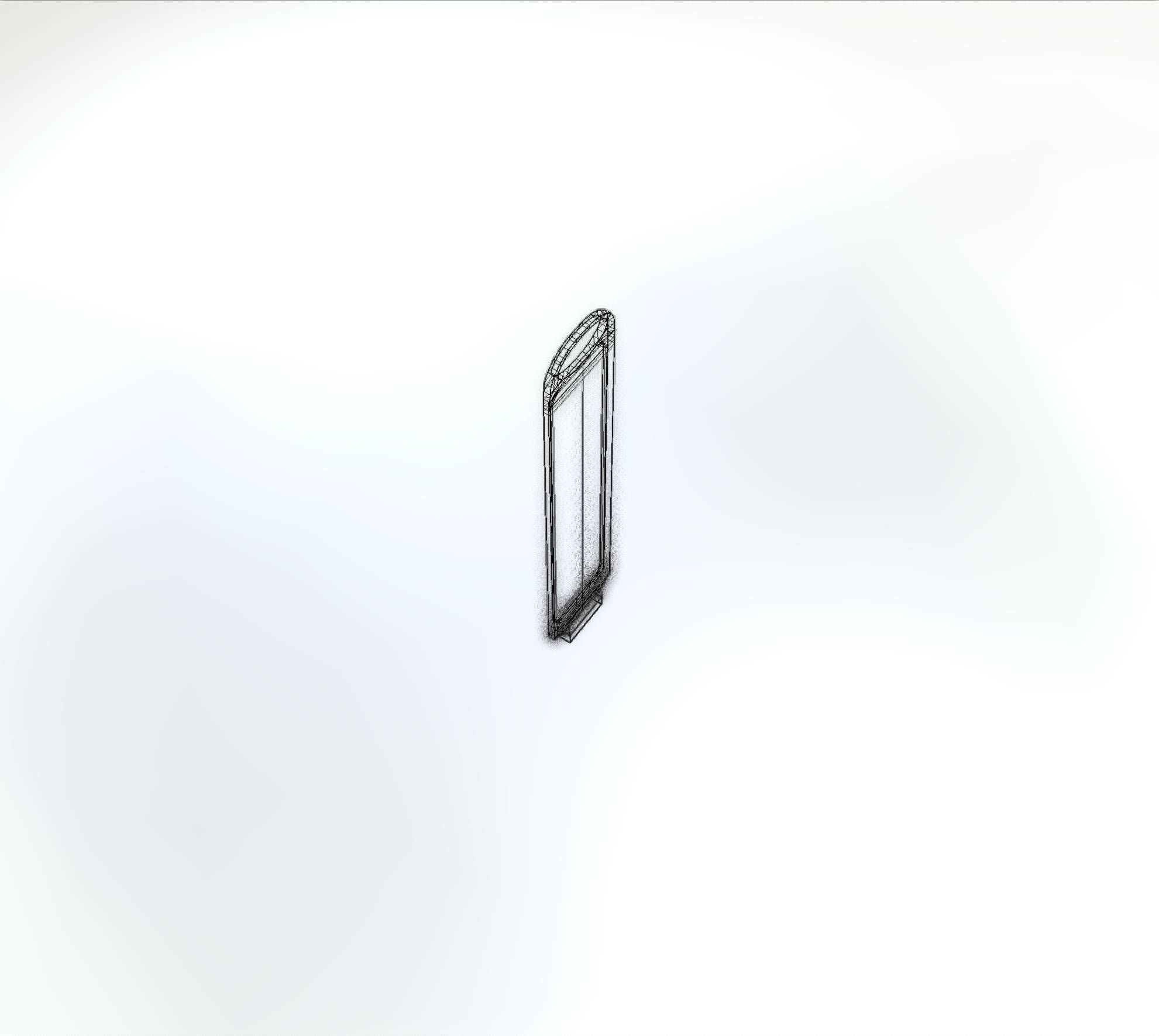 Yellow guide barrier 6 pointing left 628-10 Low-poly 3D model_29