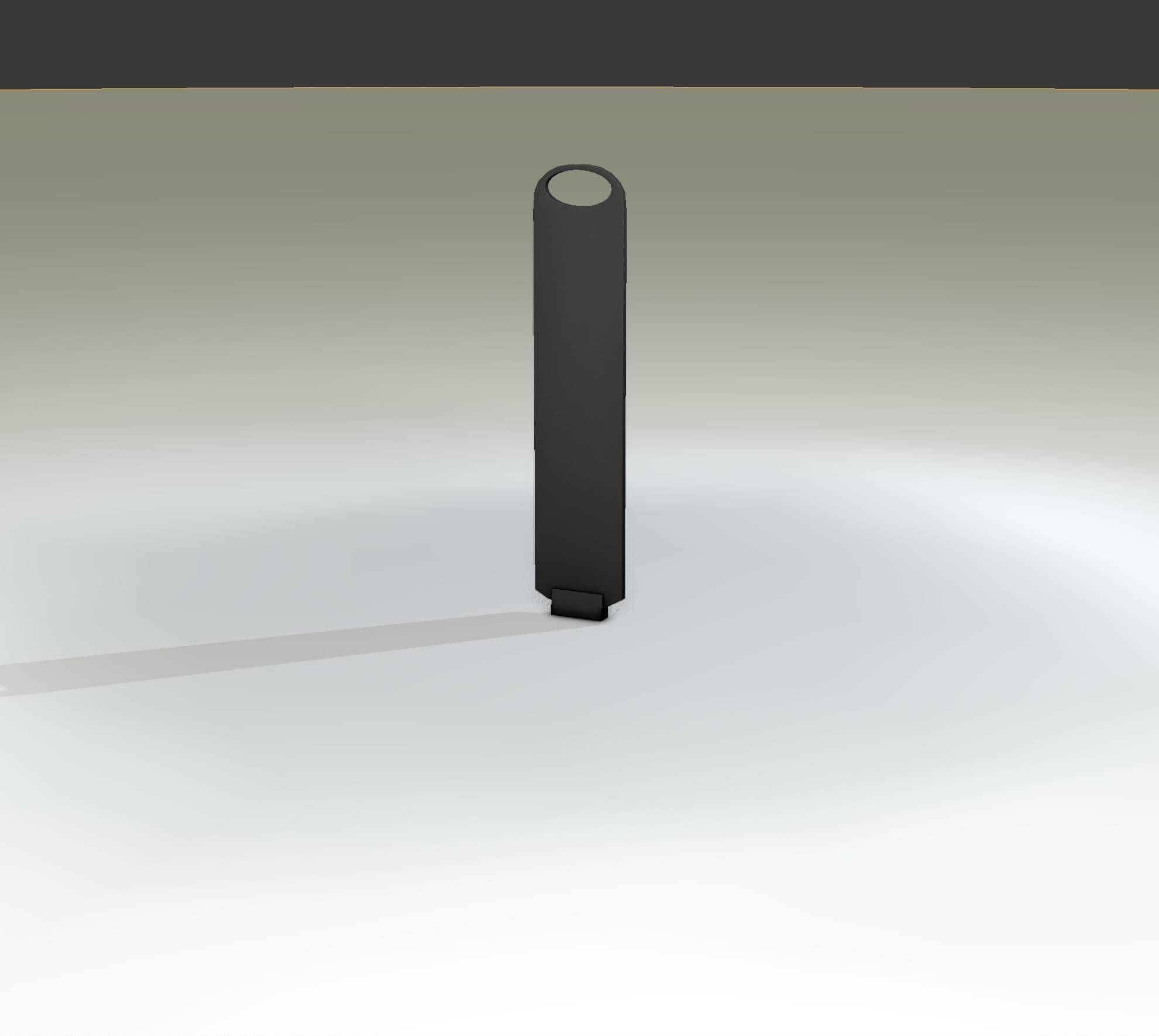 Yellow guide barrier 6 pointing left 628-10 Low-poly 3D model_10