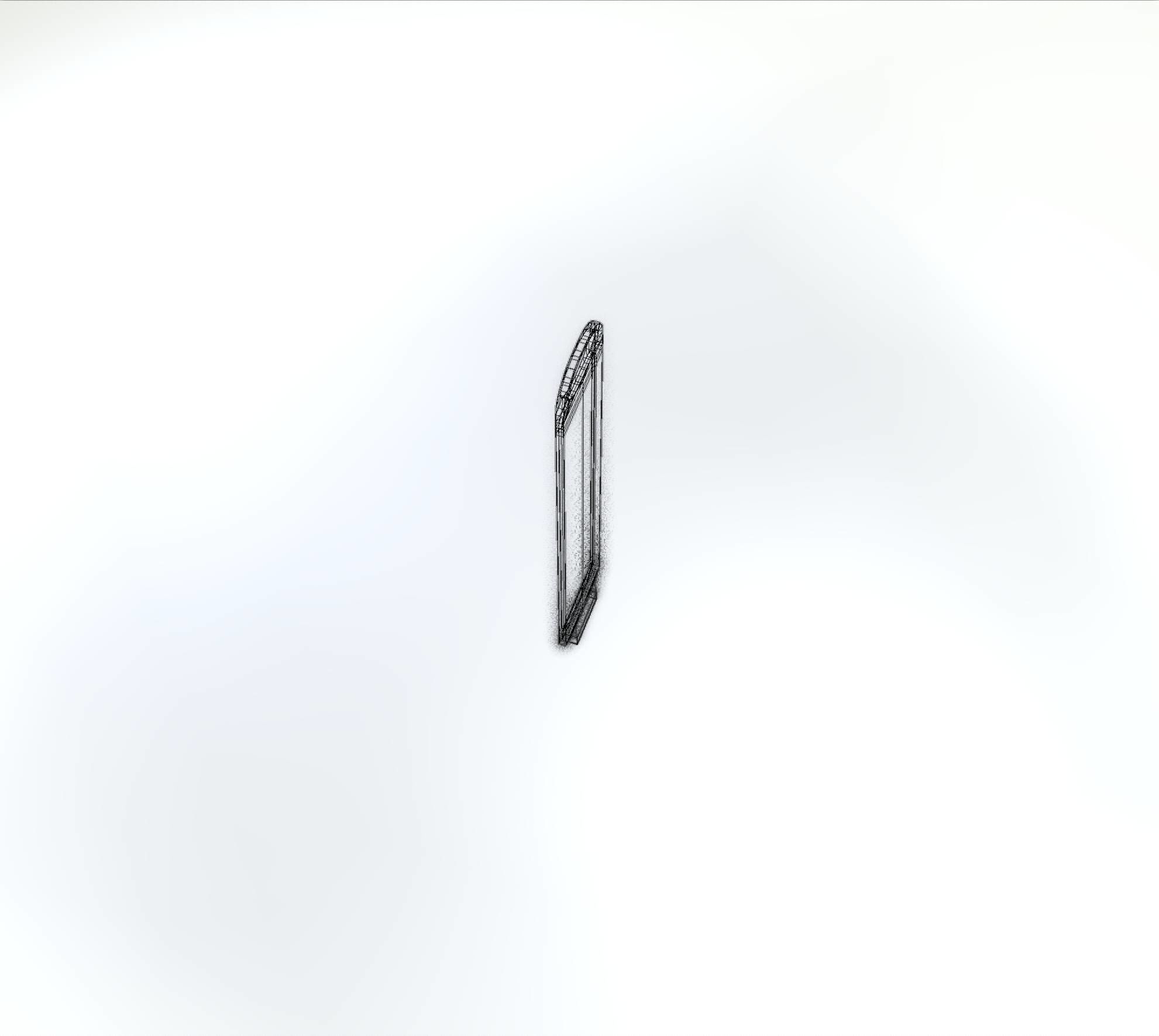 Yellow guide barrier 6 pointing left 628-10 Low-poly 3D model_28