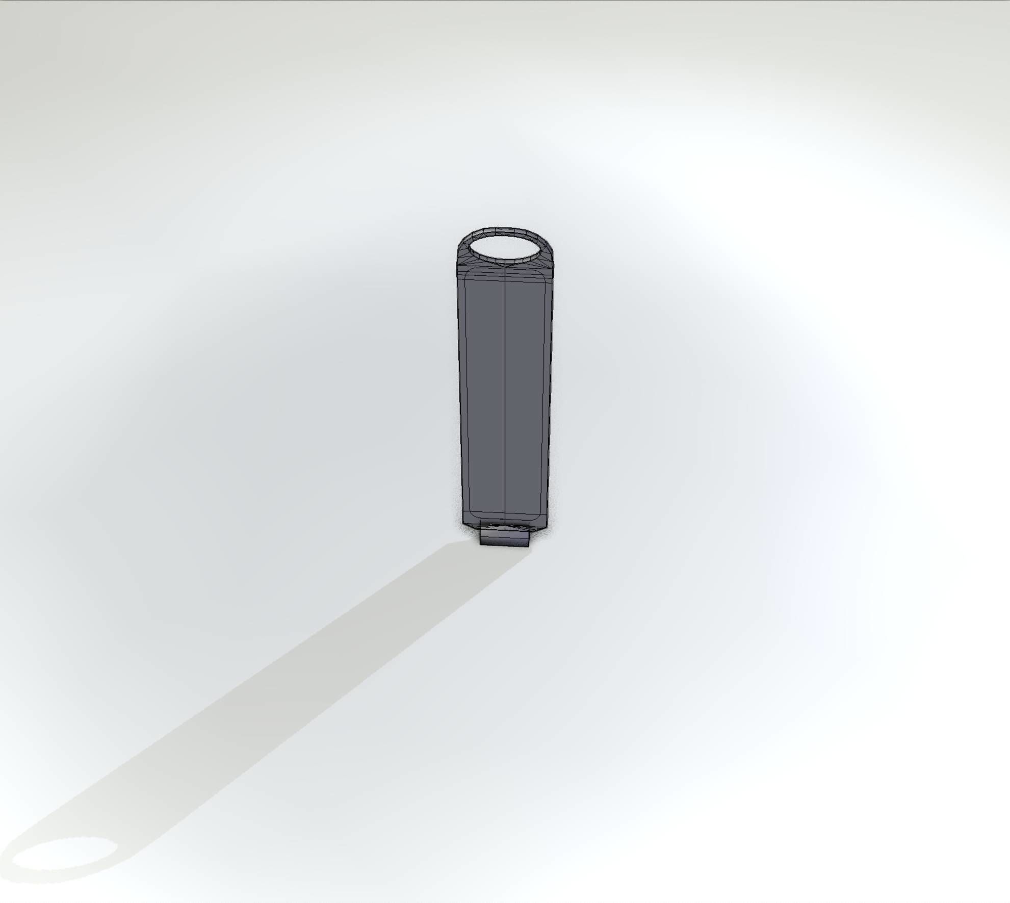 Yellow guide barrier 6 pointing left 628-10 Low-poly 3D model_33