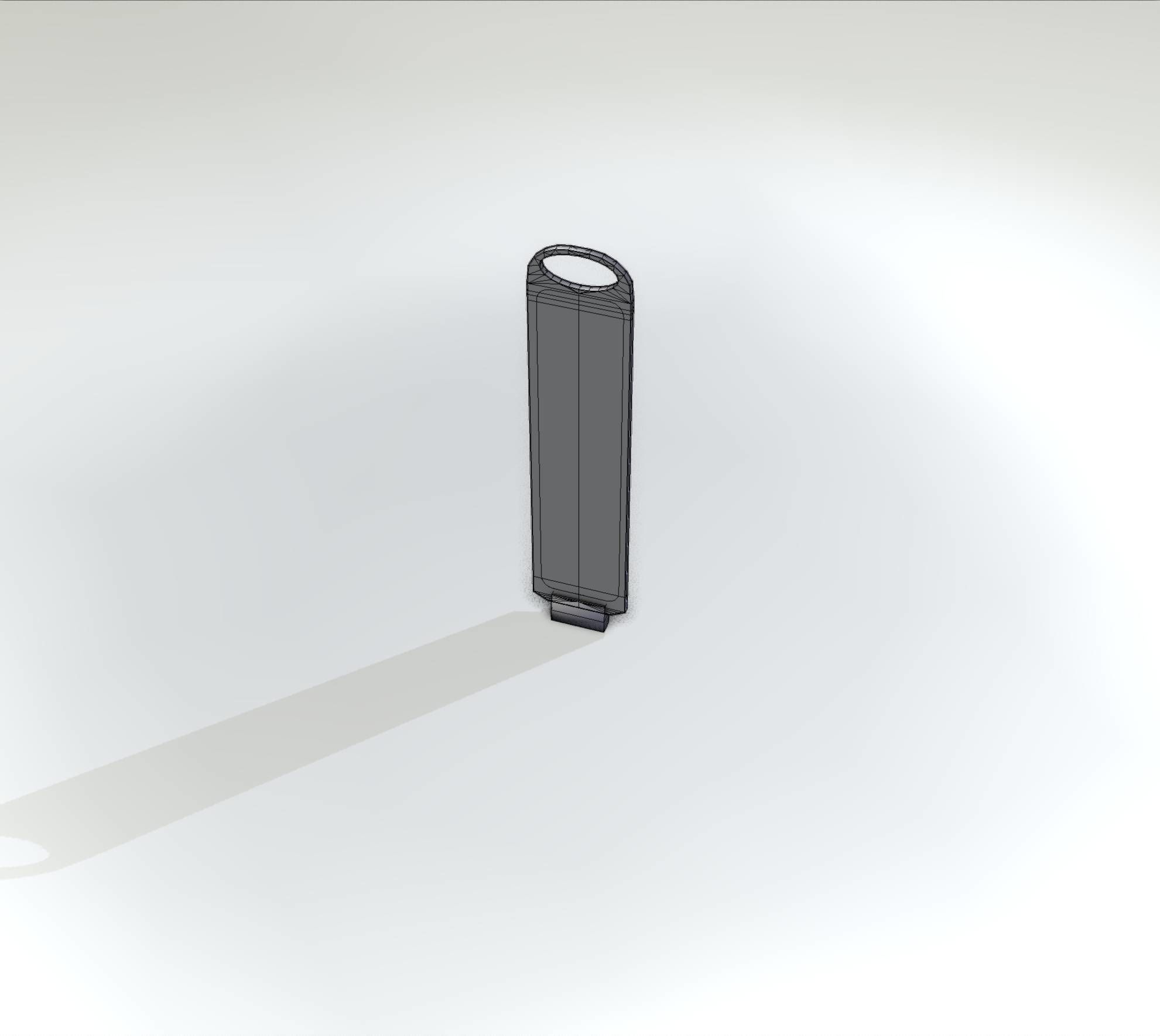 Yellow guide barrier 6 pointing left 628-10 Low-poly 3D model_34