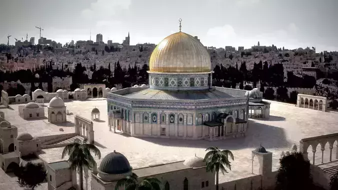 Dome Of The Rock Jerusalem 3D model