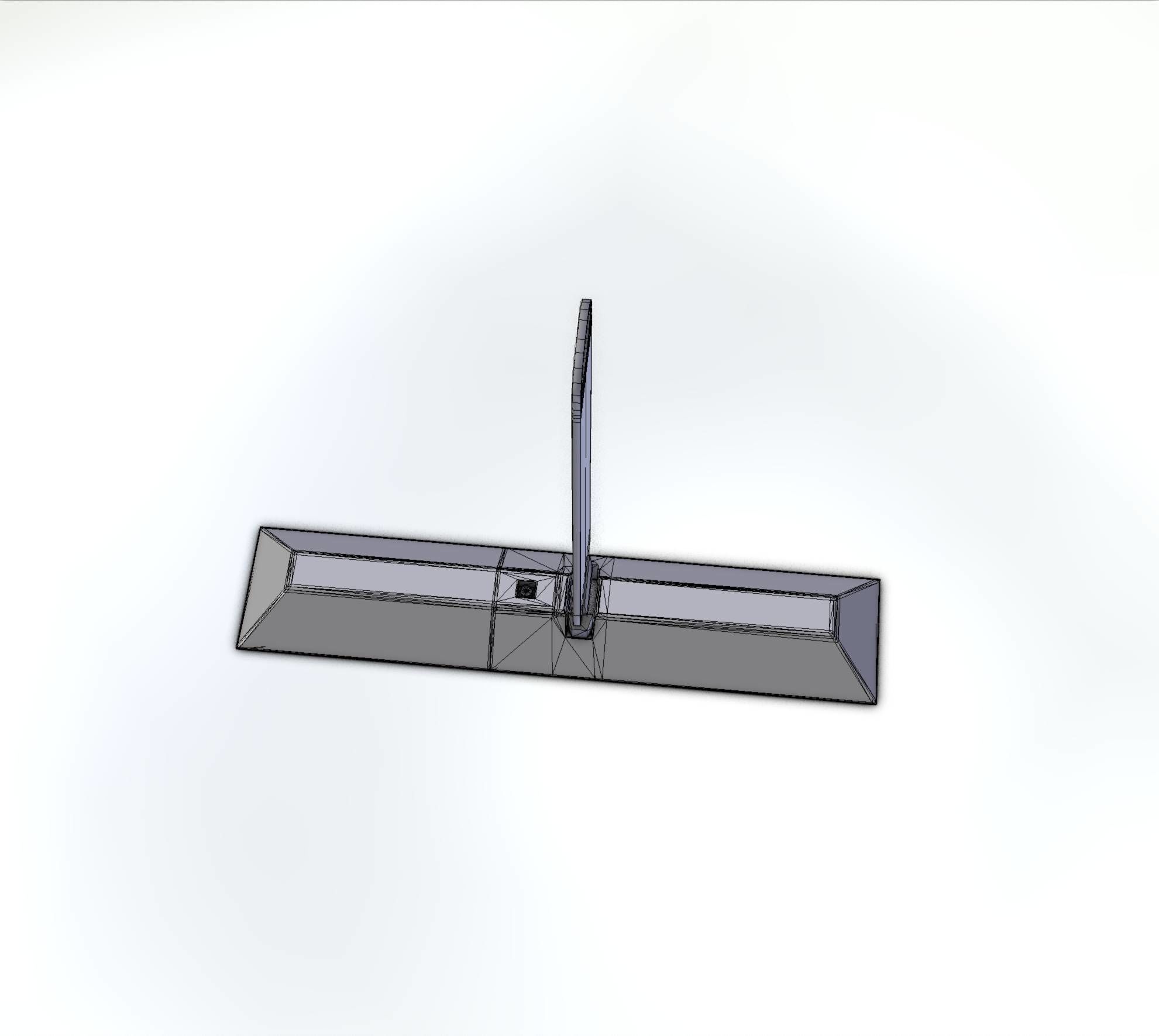 Yellow guide barrier 9 pointing right 628-10 Low-poly 3D model_6