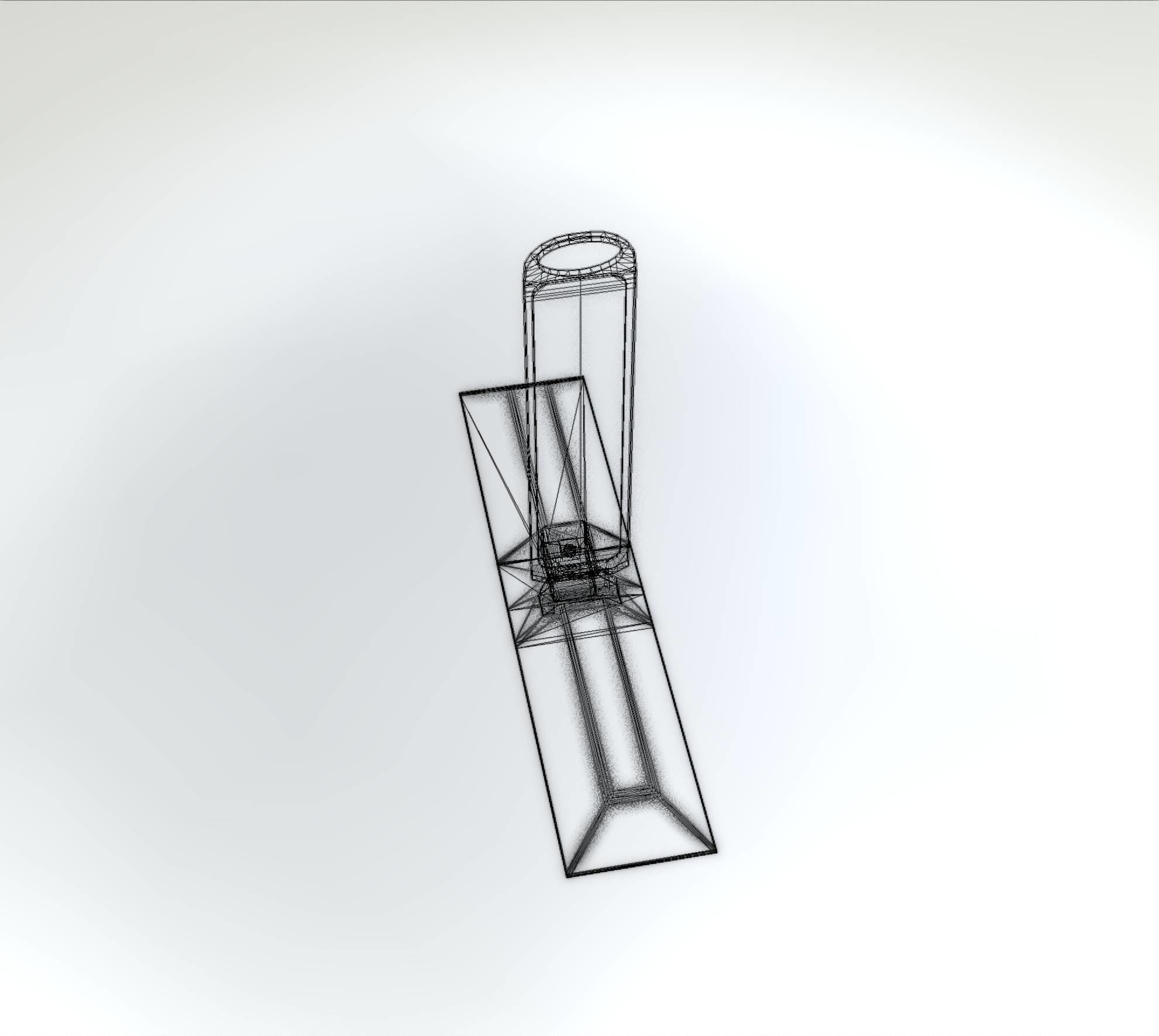 Yellow guide barrier 9 pointing right 628-10 Low-poly 3D model_29