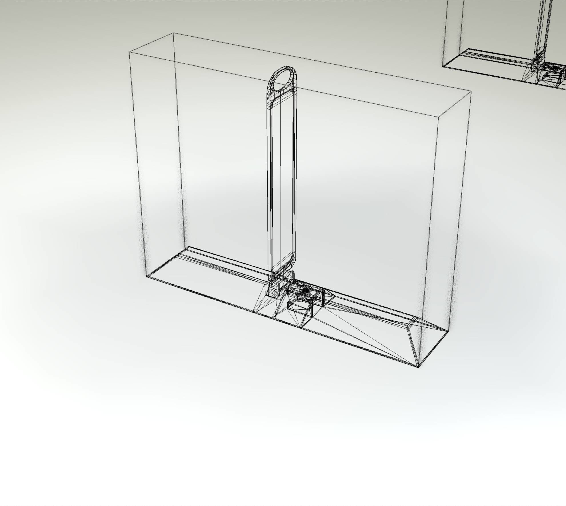 Yellow guide barrier 9 pointing right 628-10 Low-poly 3D model_38