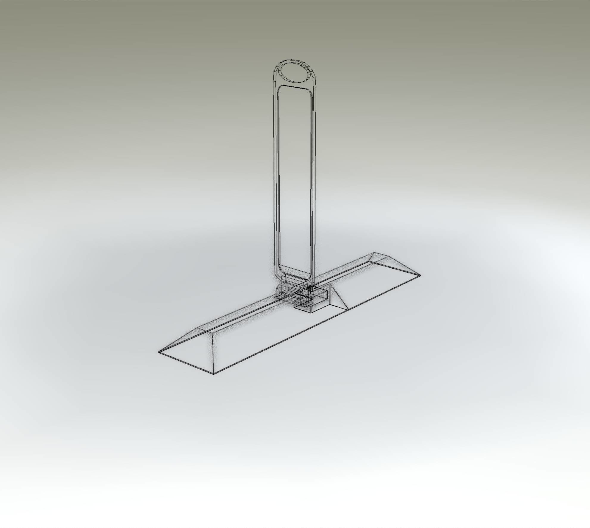 Yellow guide barrier 9 pointing right 628-10 Low-poly 3D model_14