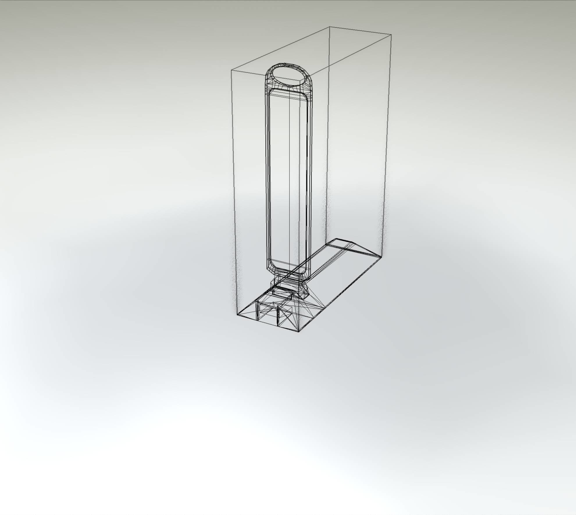 Yellow guide barrier 15 pointing left 628-11 Low-poly 3D model_2