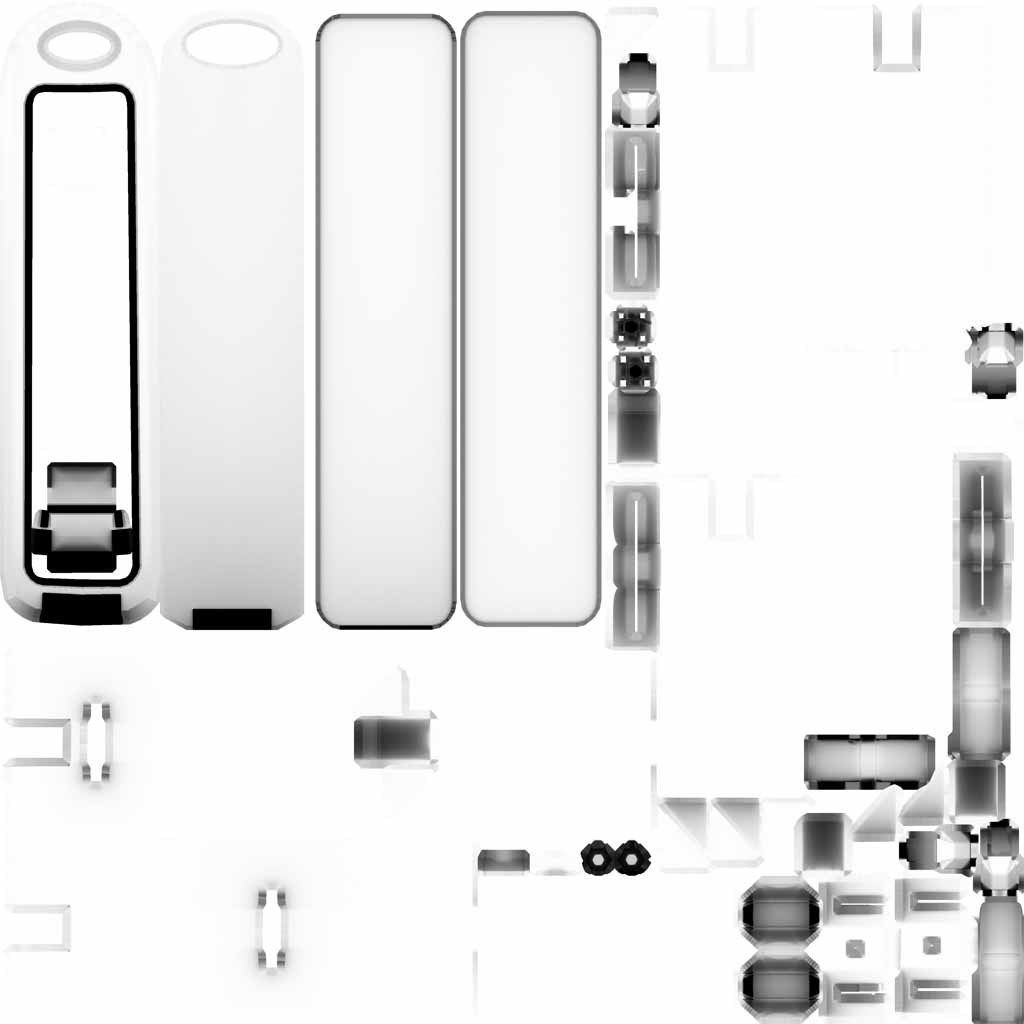 Yellow guide barrier 15 pointing left 628-11 Low-poly 3D model_15