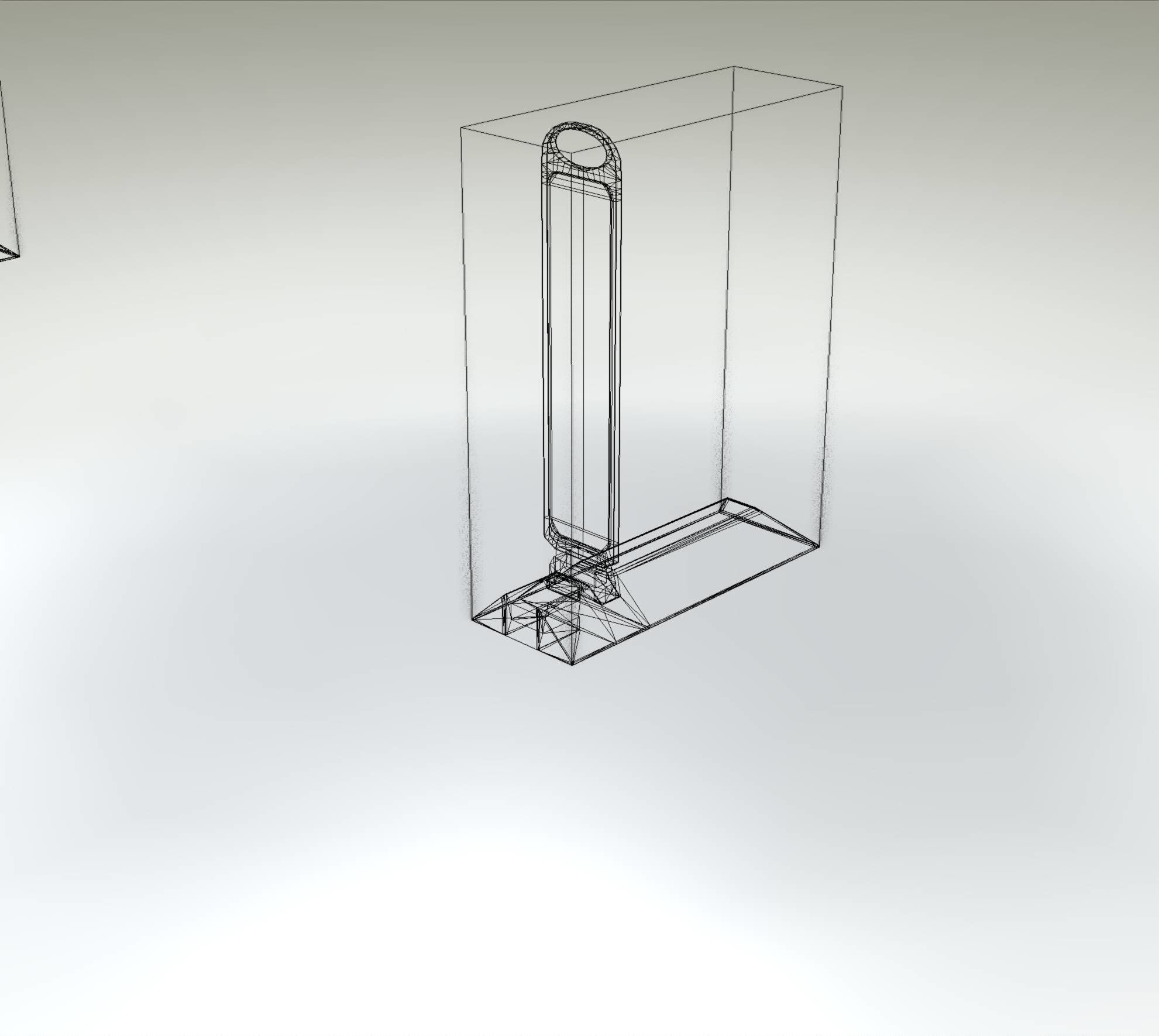 Yellow guide barrier 15 pointing left 628-11 Low-poly 3D model_3
