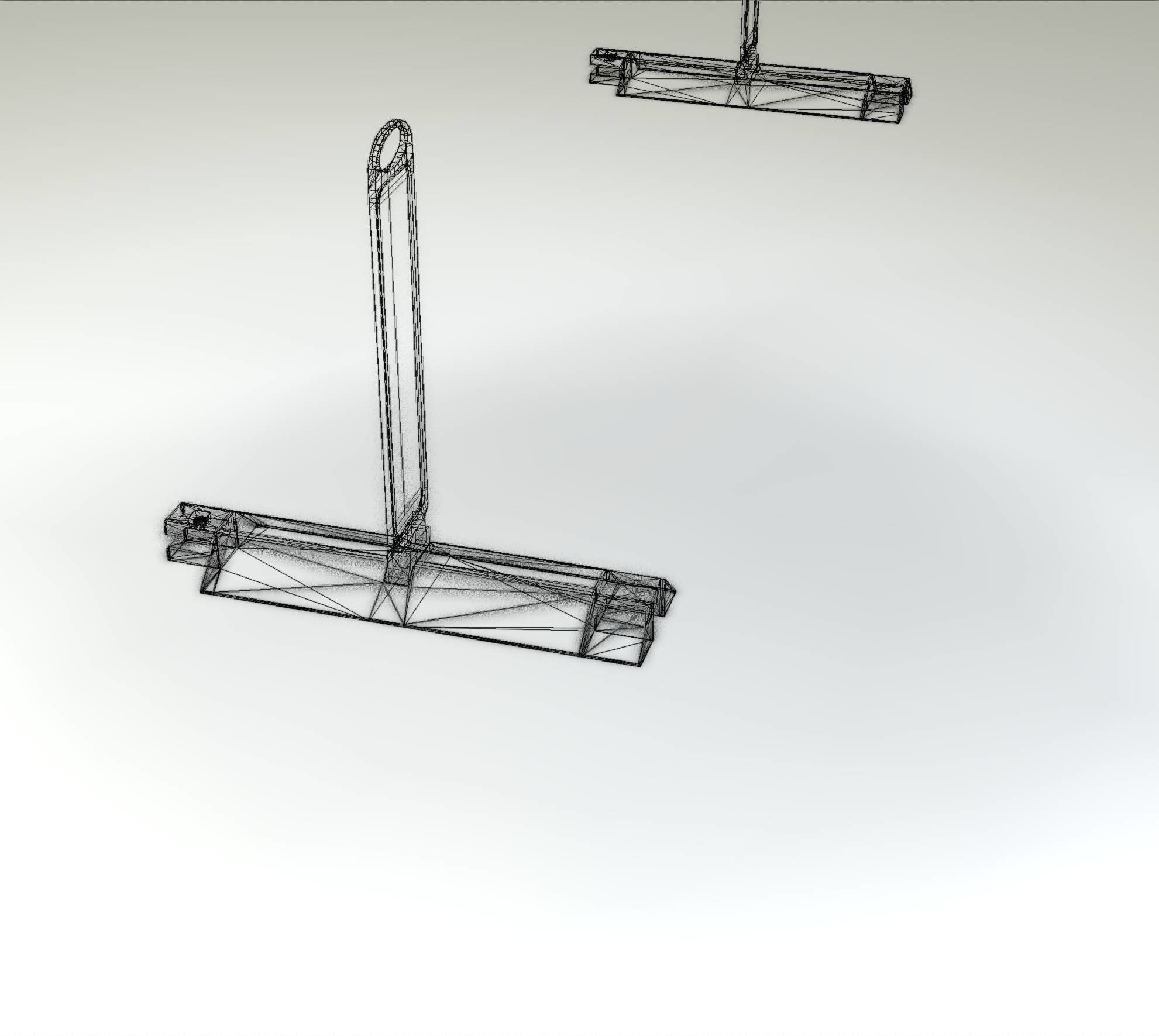 Yellow guide barrier 17 pointing right 628-10 Low-poly 3D model_49