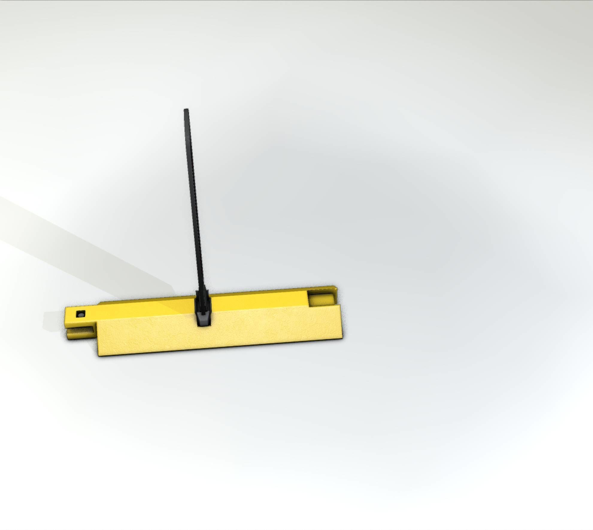 Yellow guide barrier 20 pointing right 628-21 Low-poly 3D model_20