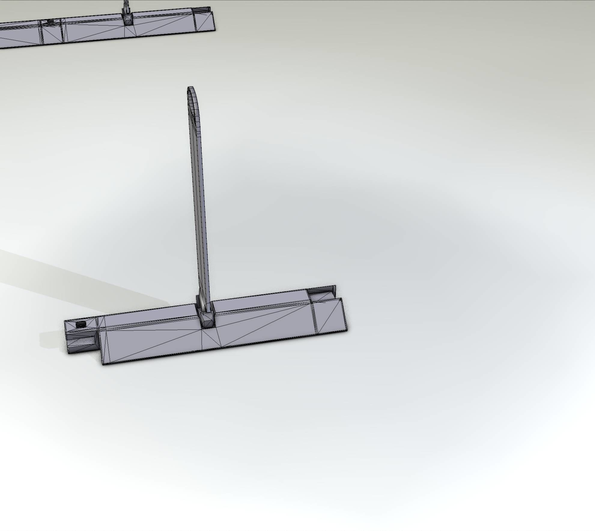 Yellow guide barrier 20 pointing right 628-21 Low-poly 3D model_49