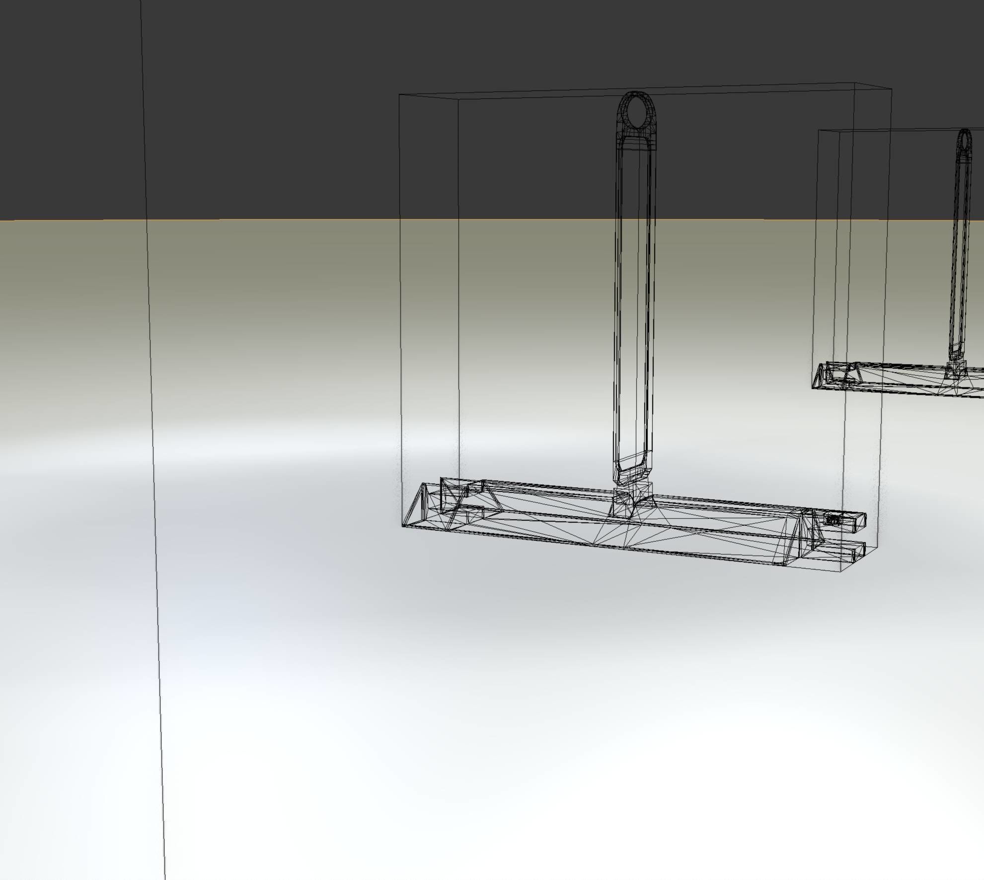 Yellow guide barrier 20 pointing right 628-21 Low-poly 3D model_10