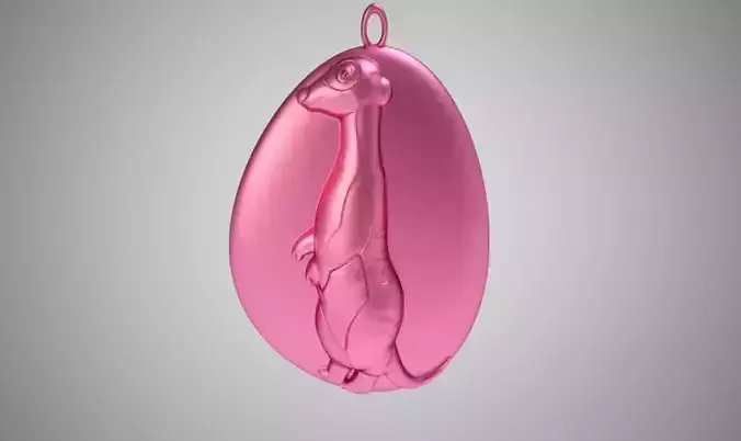 Rock Meerkat Necklace 3D print model