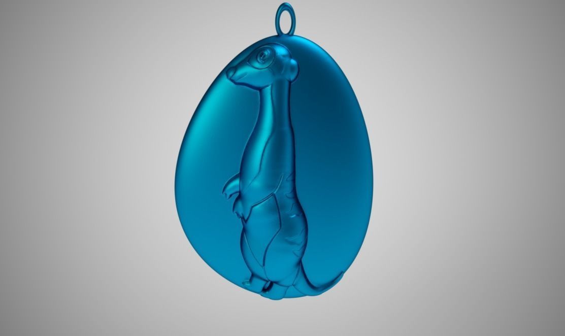 Rock Meerkat Necklace 3D print model_9
