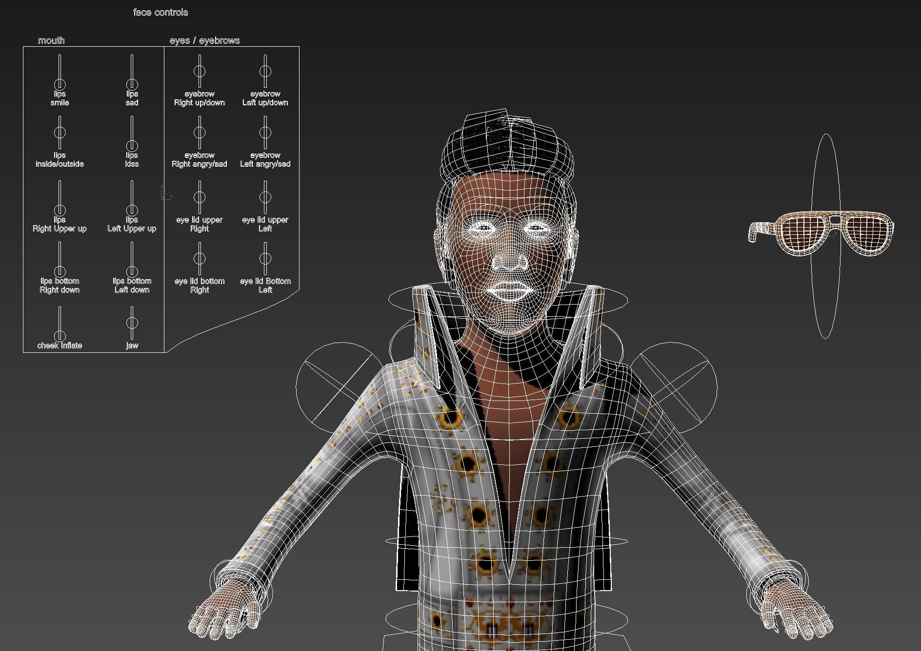 Elvis Presley The King Cartoon 3D model_13