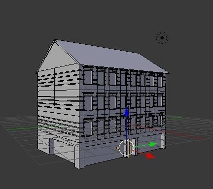 City house Low-poly 3D model_2