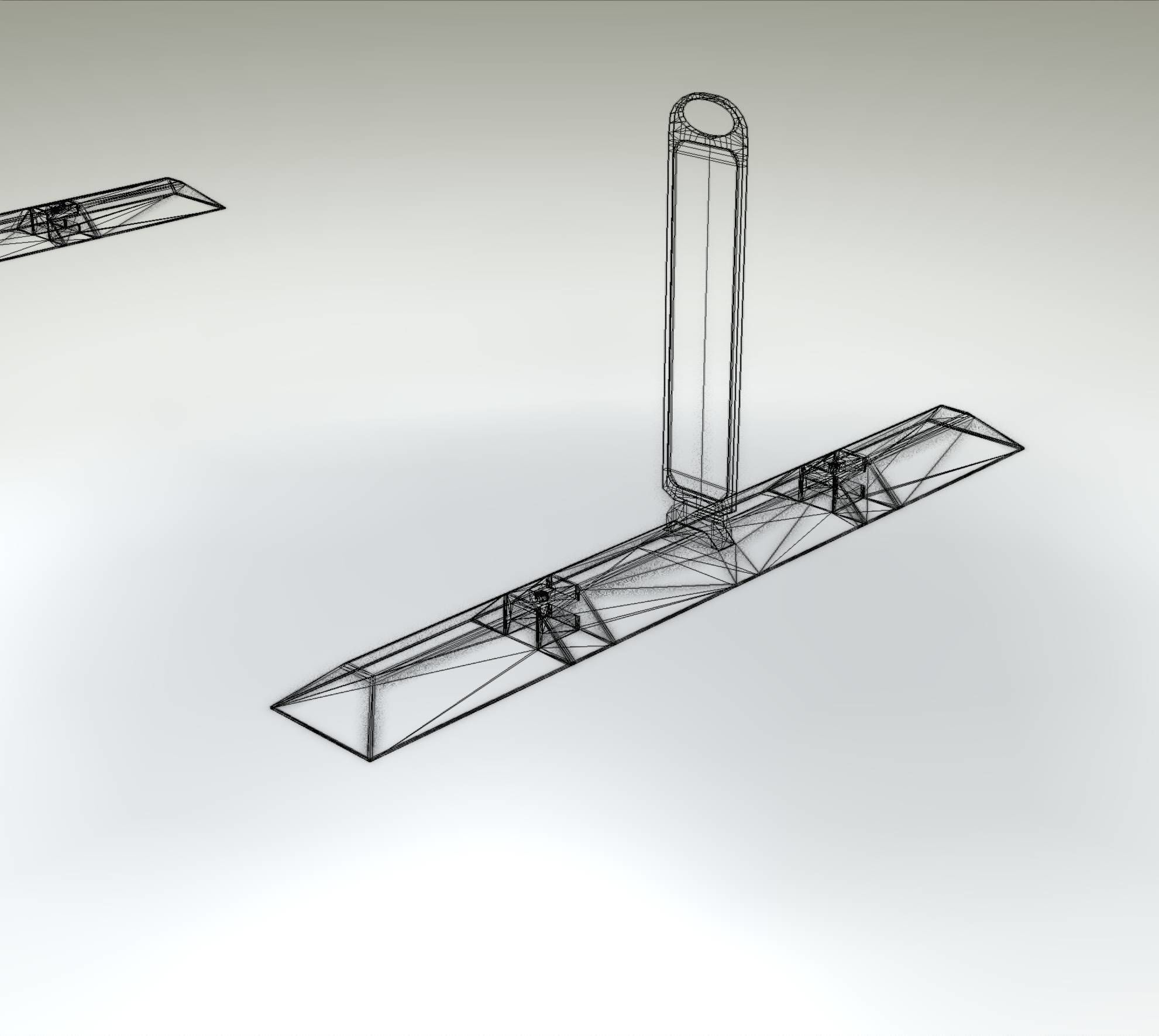 Yellow guide barrier 26 pointing left 628-20 Low-poly 3D model_28