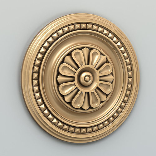 Round rosette 020 3D model