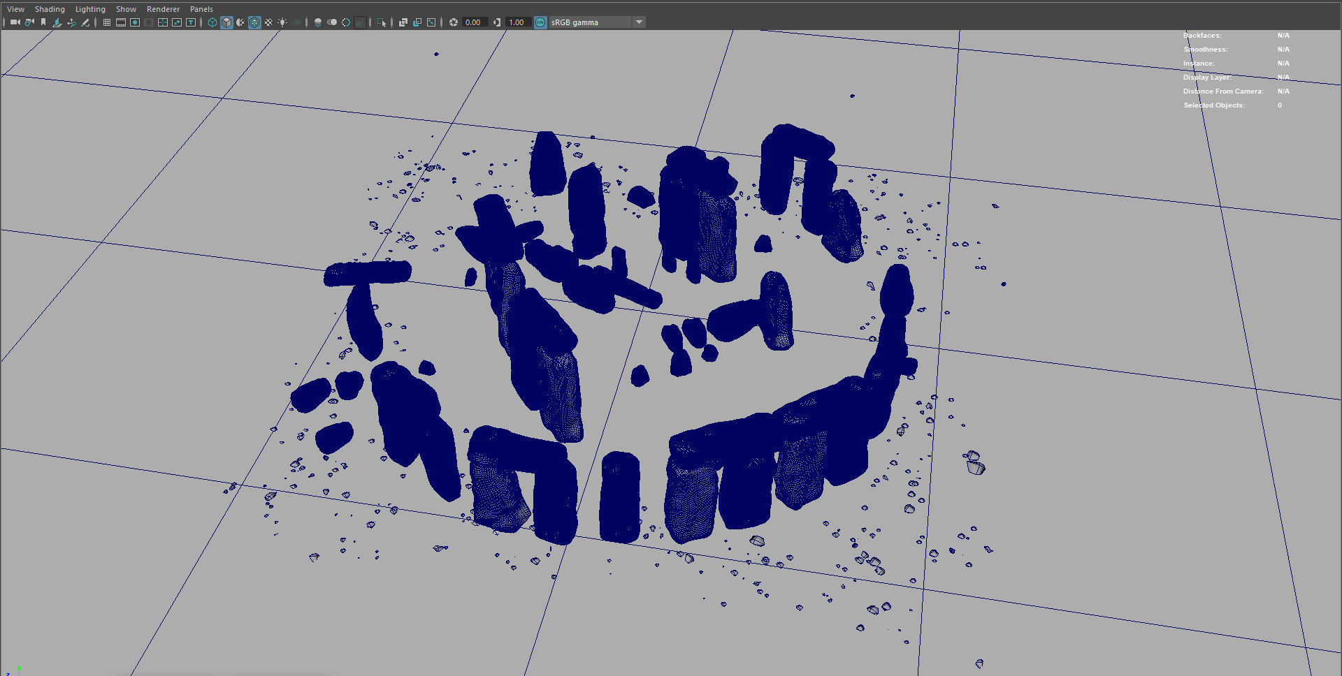 Stonehenge in england Low-poly 3D model_11