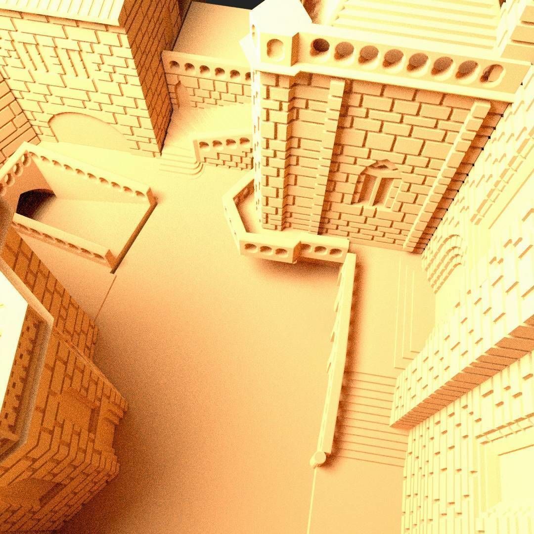 SANCTUARY OF ROCAMADOUR 3D print model_3