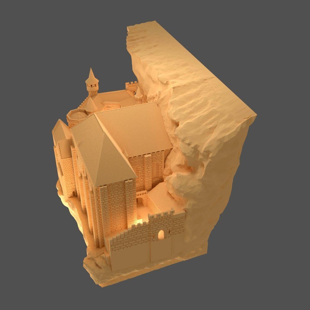 SANCTUARY OF ROCAMADOUR 3D print model_2