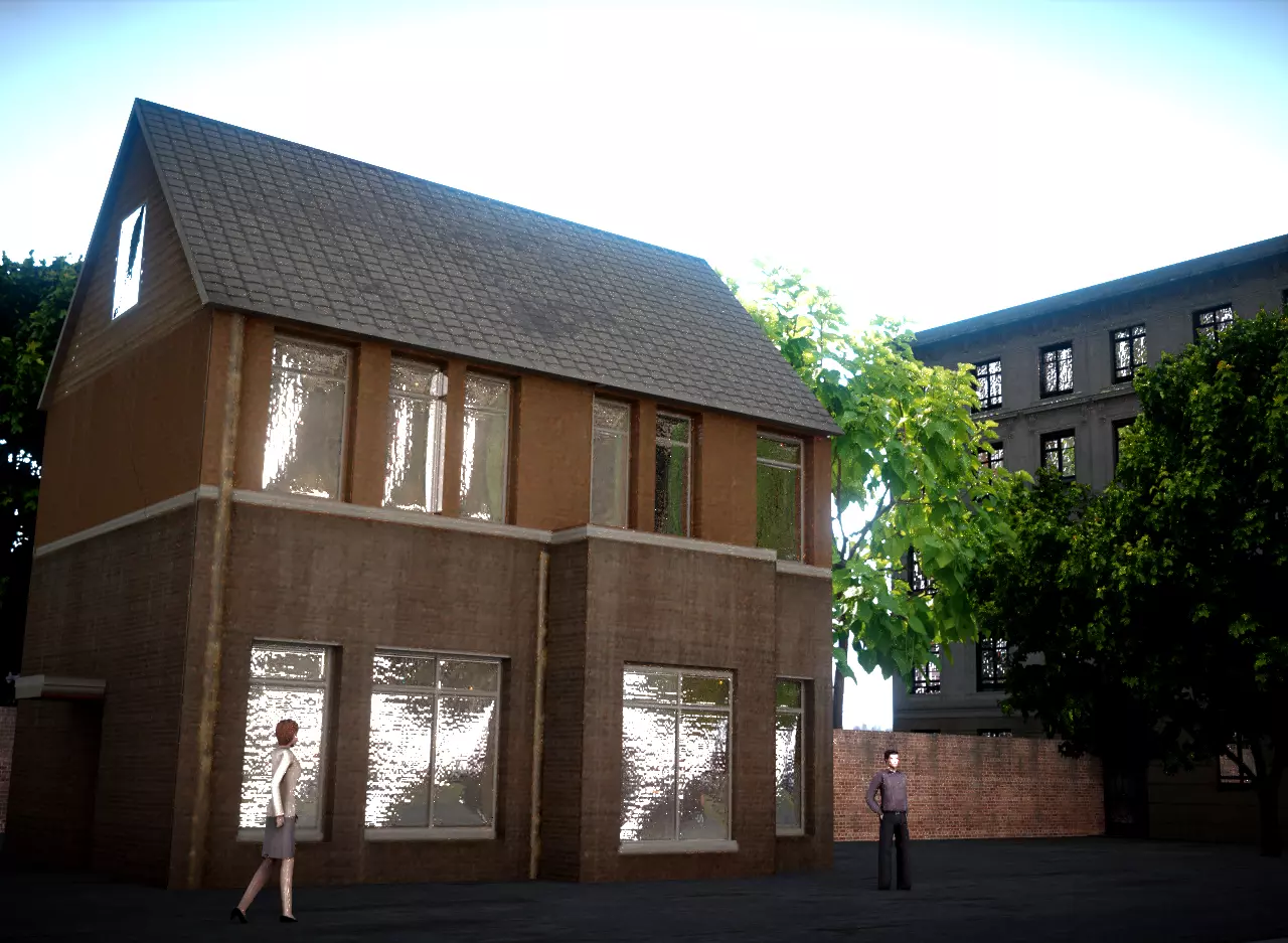 City house Low-poly 3D model