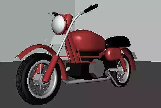 Low Poly Bike Model motorcycle