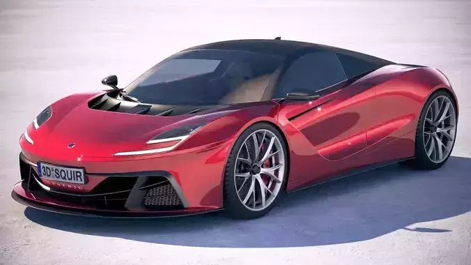Generic Supercar v2 2018 3D model