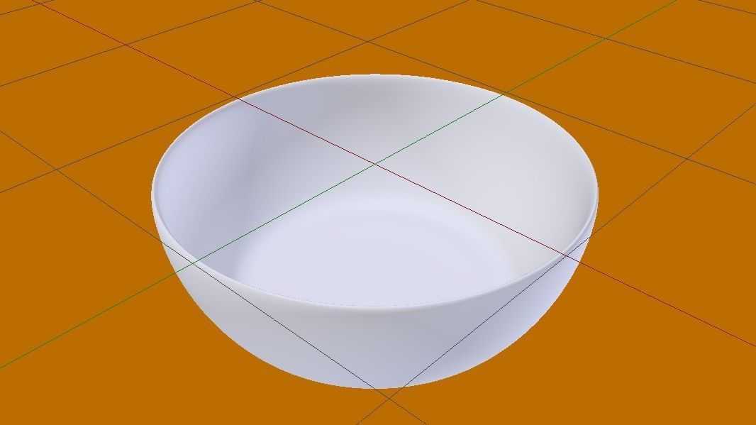 Plate Low-poly 3D model_2
