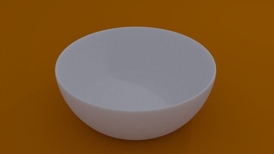 Plate Low-poly 3D model_1