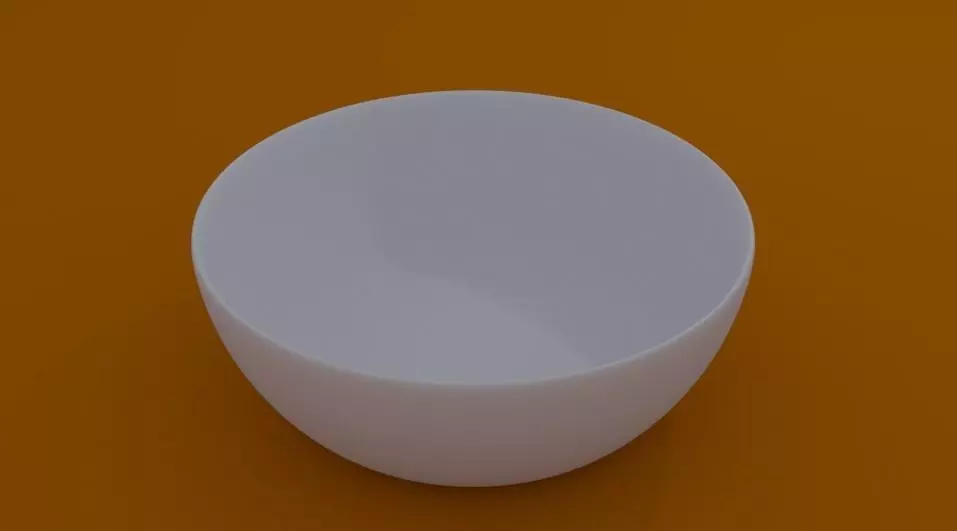 Plate Low-poly 3D model_0