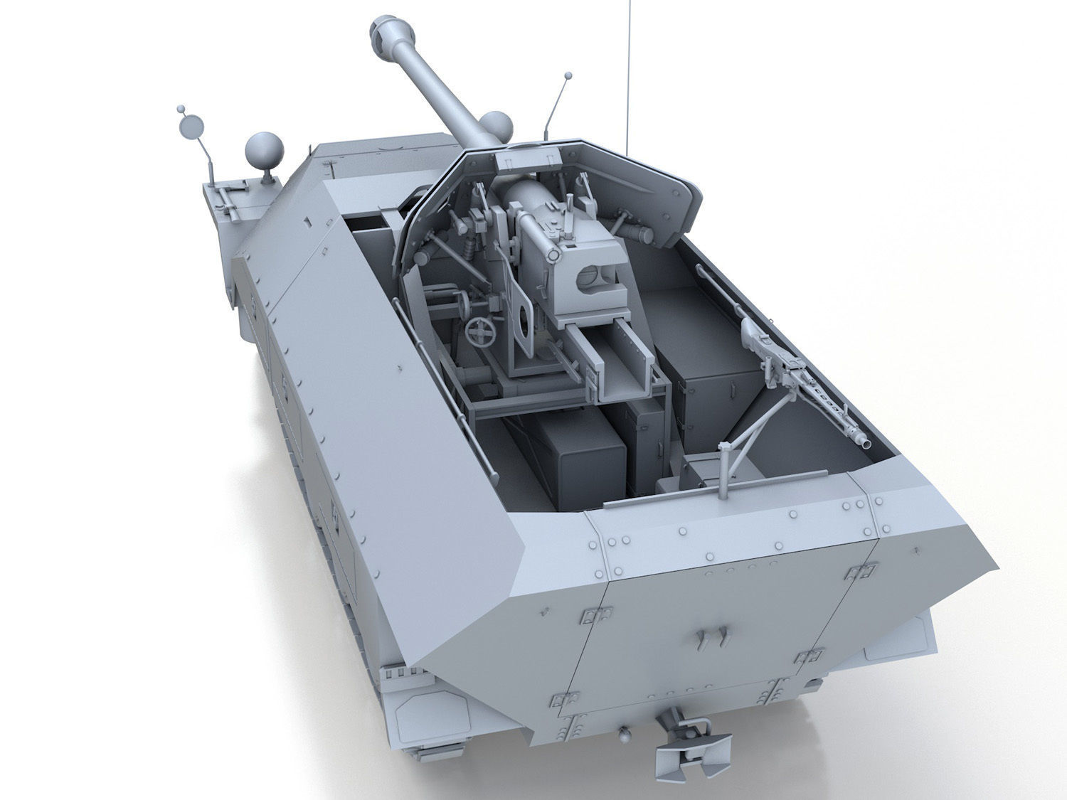 SDKFZ 251 22 - Ausf D - Pakwagen 3D model_5